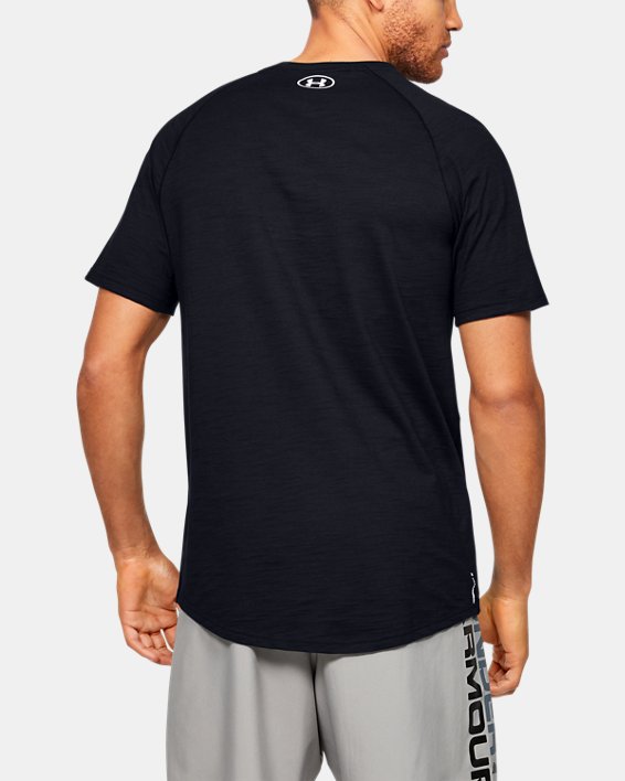 Men's Charged Cotton® Short Sleeve, Black, pdpMainDesktop image number 2